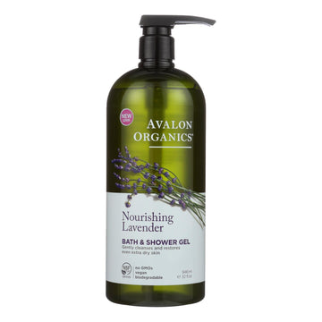 Avalon Organics Bath And Shower Gel Lavender - 32 Fl Oz - Maras Green
