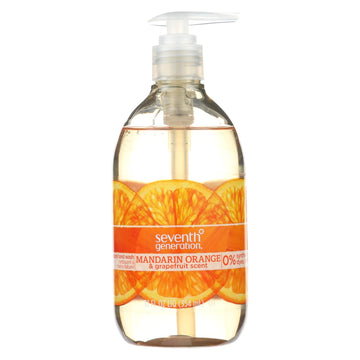 Seventh Generation Hand Wash - Natural - Orange Grpfr - 12 Fl Oz - 1 Case - Maras Green