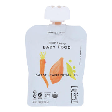 White Leaf Provisions - Baby Food Crt Sweet Pot Pe - Case Of 6 - 3.17 Oz - Maras Green