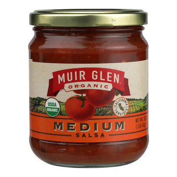 Muir Glen Organic Medium Salsa - Tomato - Case Of 12 - 16 Oz. - Maras Green