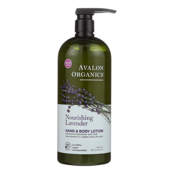 Avalon Organics Hand And Body Lotion Lavender - 32 Fl Oz - Maras Green