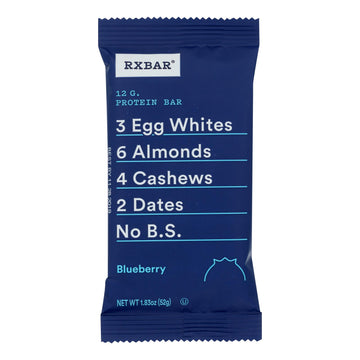 Rxbar - Protein Bar - Blueberry - Case Of 12 - 1.83 Oz. - Maras Green