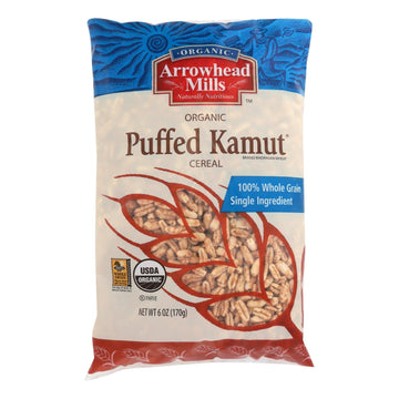 Arrowhead Mills - Organic Puffed Kamut Cereal - Case Of 12 - 6 Oz. - Maras Green
