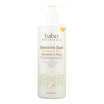 Babo Botanicals - Body Wash - Fragrance Free - 1 Each - 16 Fl Oz. - Maras Green