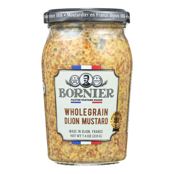 Bornier - Mustard - Whole Grain - Case Of 6 - 7.4 Oz. - Maras Green