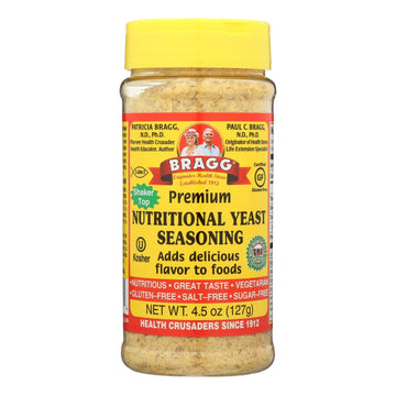 Bragg - Seasoning - Nutritional Yeast - Premium - 4.5 Oz - Case Of 12 - Maras Green