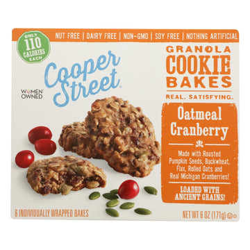 Cooper Street - Granola Bakes Oatmeal Cran - Case Of 6 - 6 Oz - Maras Green