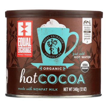 Equal Exchange Organic Hot Cocoa - Case Of 6 - 12 Oz. - Maras Green