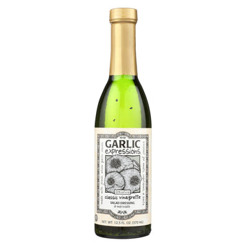 Garlic Expressions Salad Dressing - Vinaigrete - Case Of 12 - 12.5 Oz - Maras Green