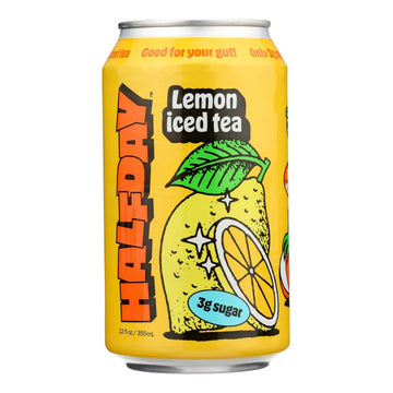 Halfday - Tonic Lemon Black Tea - Case Of 12 - 12 Fz - Maras Green