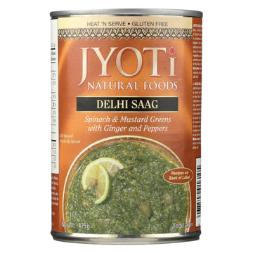 Jyoti Cuisine India Delhi Saag - Case Of 12 - 15 Oz. - Maras Green