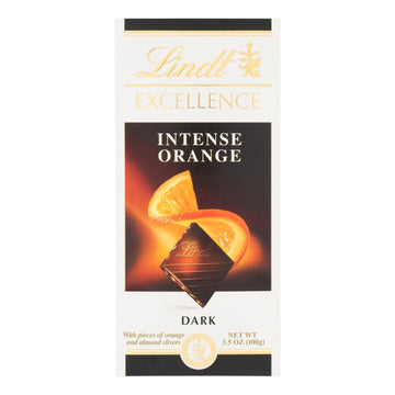 Lindt - Bar Chocolate Excel Orange - Case Of 12 - 3.5 Oz - Maras Green