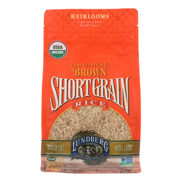 Lundberg Family Farms Organic Short Grain Brown Rice - Case Of 6 - 2 Lb. - Maras Green