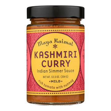 Maya Kaimal Indian Simmer Sauce Kashmiri Curry - Case Of 6 - 12.5 Oz. - Maras Green