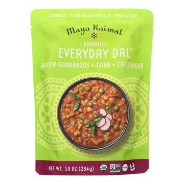 Maya Kaimal - Organic Everyday Dal - Green Garbanzo Corn Coriander - Cs Of 6 - 10 Oz - Maras Green