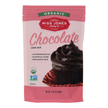 Miss Jones Organic Chocolate Cake Mix - Case Of 6 - 15.87 Oz - Maras Green
