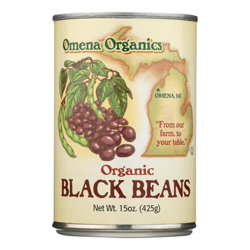 Omena Organics - Beans Black - Case Of 12 - 15 Oz - Maras Green
