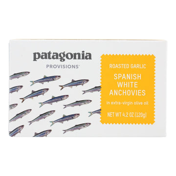 Patagonia Provisions - Anchovies Roasted Garlic - Case Of 10 - 4.2 Oz - Maras Green