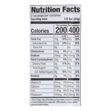 Probar Organic Peanut Butter Chocolate Chip Bar - Case Of 12 - 3 Oz - Maras Green