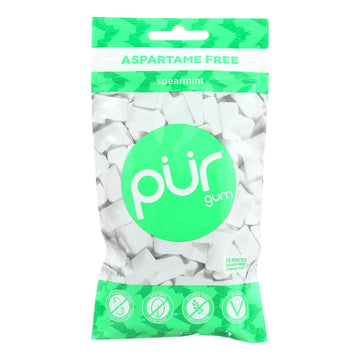 Pur Spearmint Gum - Case Of 12 - 2.72 Oz - Maras Green