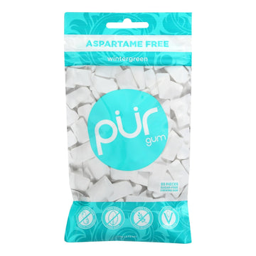 Pur Wintergreen Gum - Case Of 12 - 2.72 Oz - Maras Green