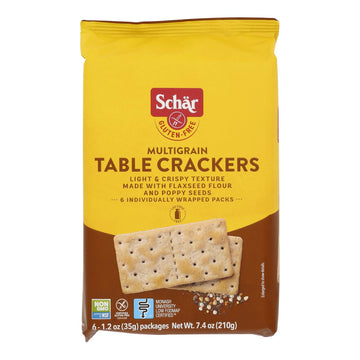 Schar - Crackers Multigrn Table - Case Of 5 - 7.4 Oz - Maras Green