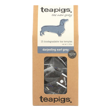 Teapigs Darjeeling Earl Grey The New Grey Tea - Case Of 6 - 15 Ct - Maras Green