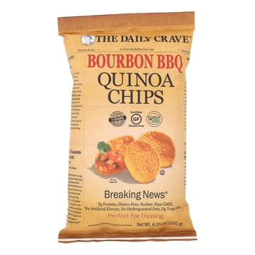 The Daily Crave - Quin Chips Bourbon Bbq - Case Of 8 - 4.25 Oz - Maras Green