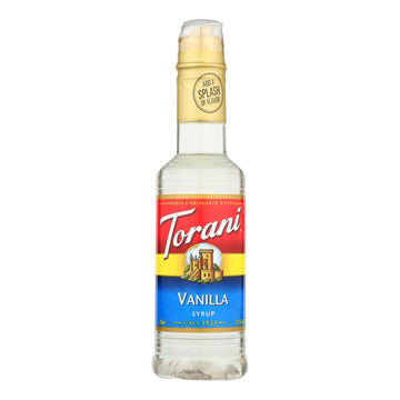 Torani - Coffee Syrup - Vanilla - Case Of 4 - 12.7 Fl Oz. - Maras Green