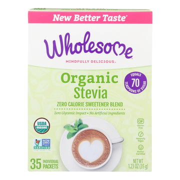 Wholesome Sweeteners Stevia - Organic - 35 Count - 1.23 Oz - Case Of 6 - Maras Green